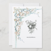  Victoriaans Tijdperk 1896 Wijnstok & Trouwklokken Kaart (Achterkant)