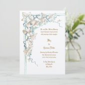  Victoriaans Tijdperk 1896 Wijnstok & Trouwklokken Kaart (Staand voorkant)