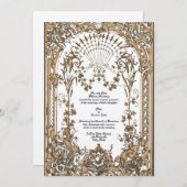 Victoriaans tijdperk 1897 Baroque Rococo Altar Kaart (Voorkant / Achterkant)