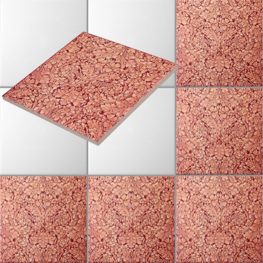  Victoriaans tijdperk Acanthus Pattern Tegeltje