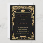  Victoriaans tijdperk Art Nouveau Afstuderen Kaart (Achterkant)