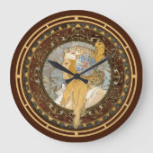 Victoriaans tijdperk Art Nouveau Blonde vrouw door Grote Klok (Voorkant)