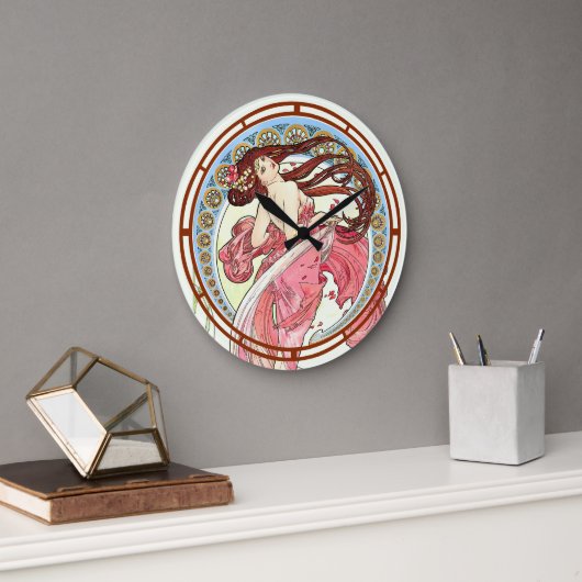 Victoriaans tijdperk Art Nouveau Dancer door Alfon Grote Klok (Kantoor)