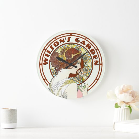 Victoriaans tijdperk Art Nouveau door Mucha Garden Grote Klok (Huis)