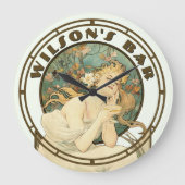 Victoriaans tijdperk Art Nouveau door Mucha Pub of Grote Klok (Voorkant)