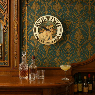Victoriaans tijdperk Art Nouveau door Mucha Pub of Grote Klok