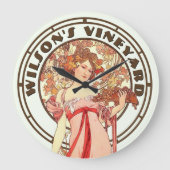 Victoriaans tijdperk Art Nouveau door Mucha Vineya Grote Klok (Voorkant)