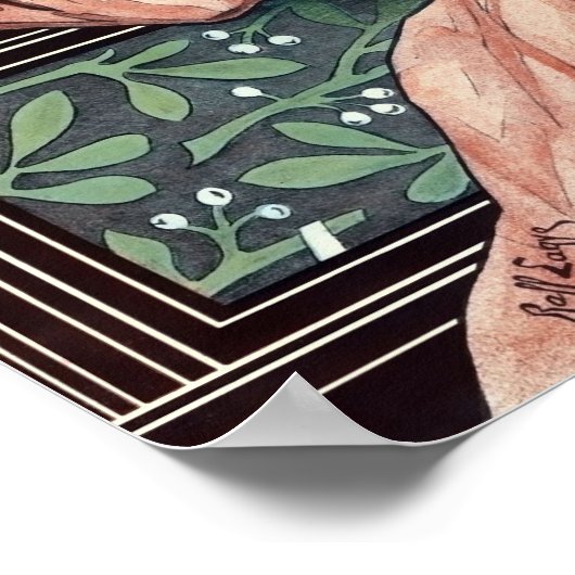 Victoriaans tijdperk Art Nouveau Elixir Advertenti Poster (Hoek)