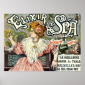 Victoriaans tijdperk Art Nouveau Elixir Advertenti Poster (Voorkant)