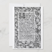 Victoriaans tijdperk Art Nouveau Floral Lijst Kaart (Achterkant)