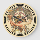 Victoriaans tijdperk Art Nouveau Franse Champagne  Grote Klok (Voorkant)