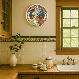 Victoriaans tijdperk art nouveau keuken grote klok