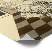  Victoriaans tijdperk Art Nouveau Lady Poster (Hoek)