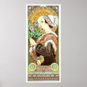 Victoriaans tijdperk Art Nouveau Thistle uit het z Poster (Voorkant)