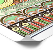 Victoriaans tijdperk Art Nouveau Thistle uit het z Poster (Hoek)