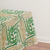 Victoriaans tijdperk Art Nouveau Vier hagedisspatr Tafelkleed (Voorbeeld)