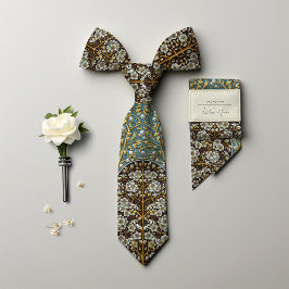 Victoriaans-tijdperk Bloemen Snowberry Mannen Stropdas