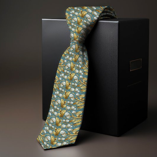 Victoriaans-tijdperk Bloemen Snowberry Mannen Stropdas