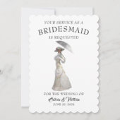 Victoriaans tijdperk bruidsmeisjes kaart (Voorkant)