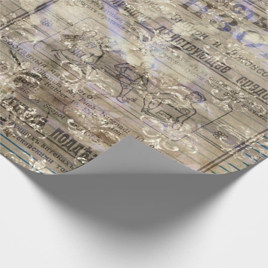 Victoriaans tijdperk cadeaupapier (Hoek)