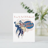  Victoriaans tijdperk Cakewalk Briefkaart (Staand voorkant)