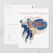  Victoriaans tijdperk Cakewalk Briefkaart (Voorkant / Achterkant)