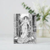  Victoriaans tijdperk de dame van Shalott Briefkaart (Staand voorkant)