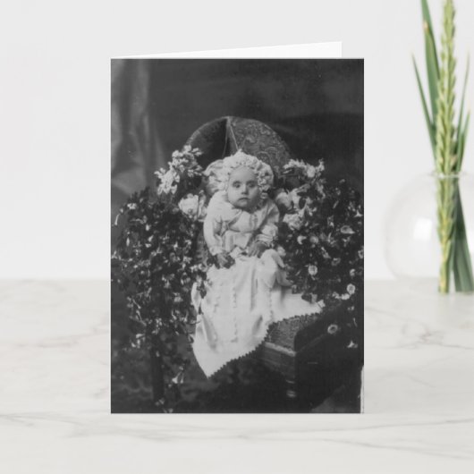 Victoriaans Tijdperk Dood Foto Kaart (Voorkant)