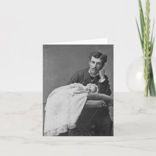 Victoriaans Tijdperk Dood Foto Kaart (Voorkant)