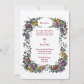 Victoriaans tijdperk Floral Cartouche Kaart (Voorkant)