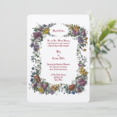 Victoriaans tijdperk Floral Cartouche Kaart (Staand voorkant)