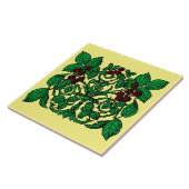  Victoriaans tijdperk frambozen Tegeltje (Zijkant)