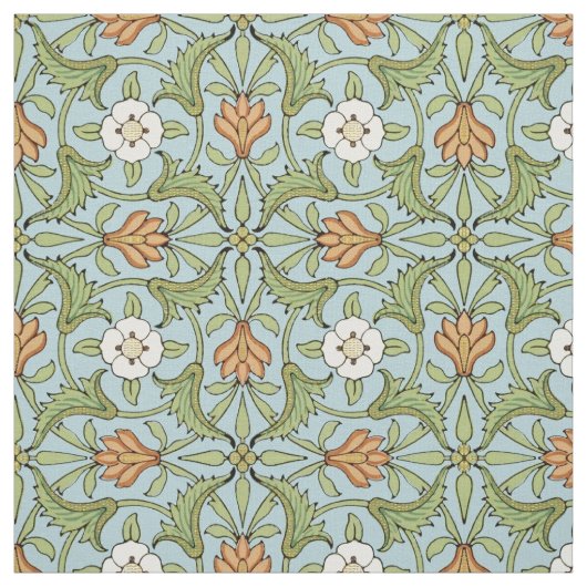  Victoriaans tijdperk Frans Floral Pattern Stof (Swatch)
