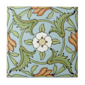  Victoriaans tijdperk Frans Floral Pattern Tegeltje (Voorkant)