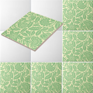 Victoriaans tijdperk Granaatappel & Bloem Chintz P Tegeltje