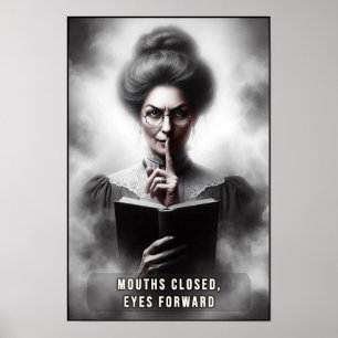 Victoriaans tijdperk griezelig portret van een sch poster