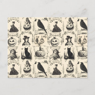 Victoriaans Tijdperk Halloween Briefkaart