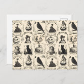  Victoriaans Tijdperk Halloween Briefkaart (Voorkant / Achterkant)