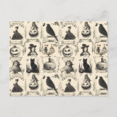 Victoriaans Tijdperk Halloween Briefkaart (Voorkant)