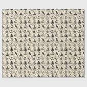  Victoriaans Tijdperk Halloween Cadeaupapier (Vlak)