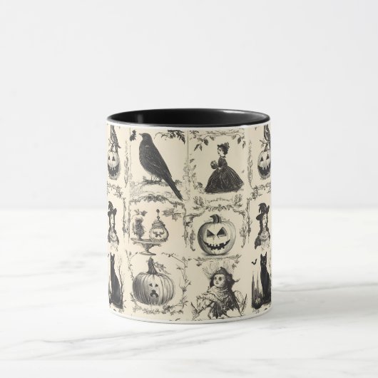  Victoriaans Tijdperk Halloween Mok (Midden)