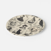  Victoriaans Tijdperk Halloween Papieren Bordje (Gekanteld)