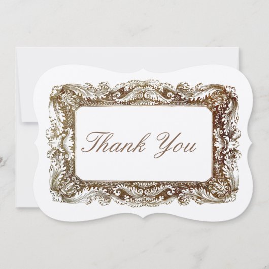 Victoriaans tijdperk - Hartelijk dank - Sjabloon Kaart (Voorkant)