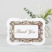 Victoriaans tijdperk - Hartelijk dank - Sjabloon Kaart (Staand voorkant)