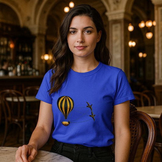 Victoriaans tijdperk Hete Luchtballon Steampunk T-shirt