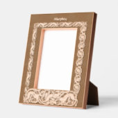 Victoriaans Tijdperk Hond & Bladerrand Gegraveerde Lijstjes (Links)