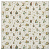 Victoriaans tijdperk Kate Greenaway Pattern Stof (Swatch)