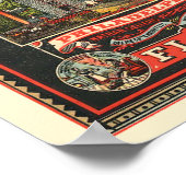  Victoriaans tijdperk kruidenier voedsel advertent Poster (Hoek)