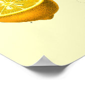 Victoriaans tijdperk Lemon Botanische illustratie Poster (Hoek)