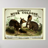  Victoriaans tijdperk Musk zeep advertentie Poster (Voorkant)